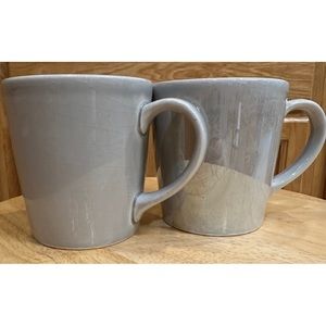 Starbucks pair of Taupe Reflective Coffee Mugs